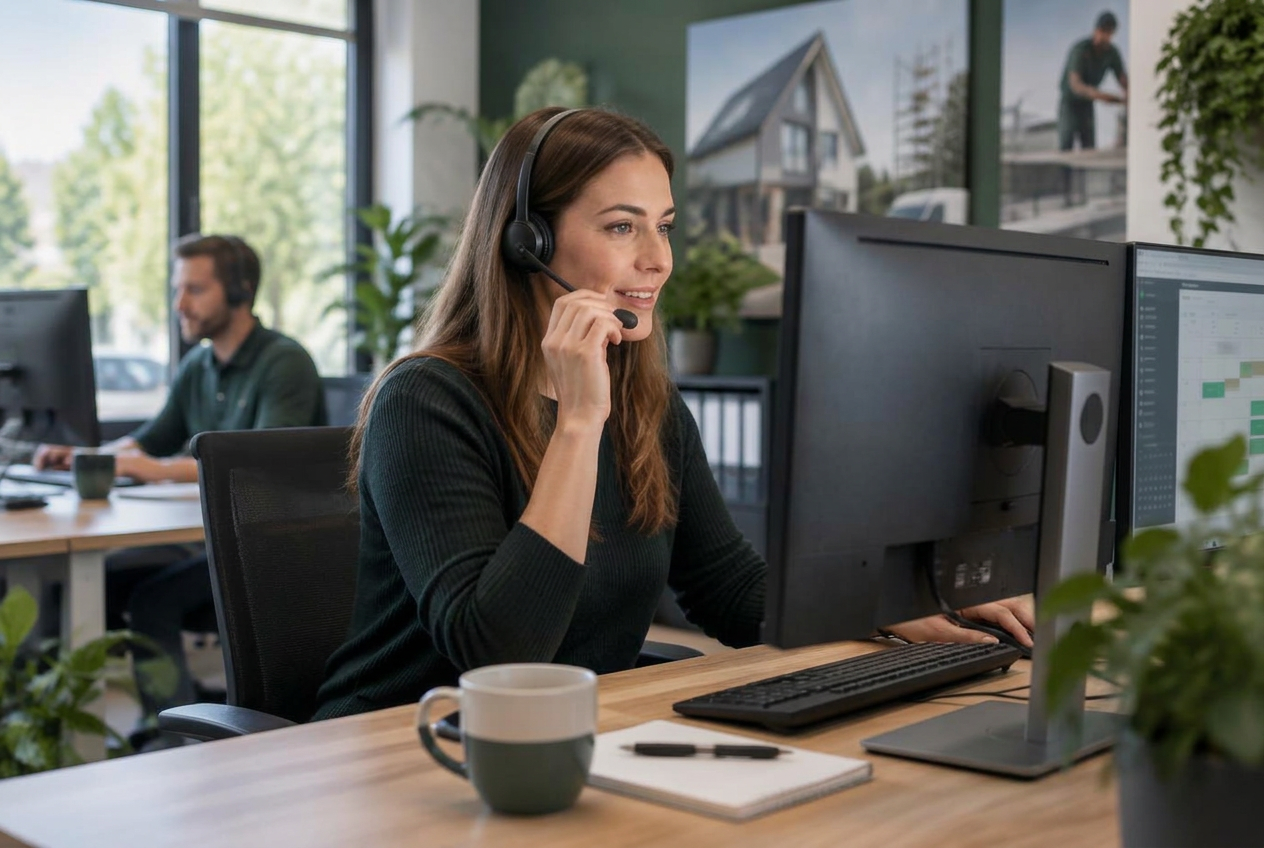 RenoDeals callcentermedewerker plant een afspraak
